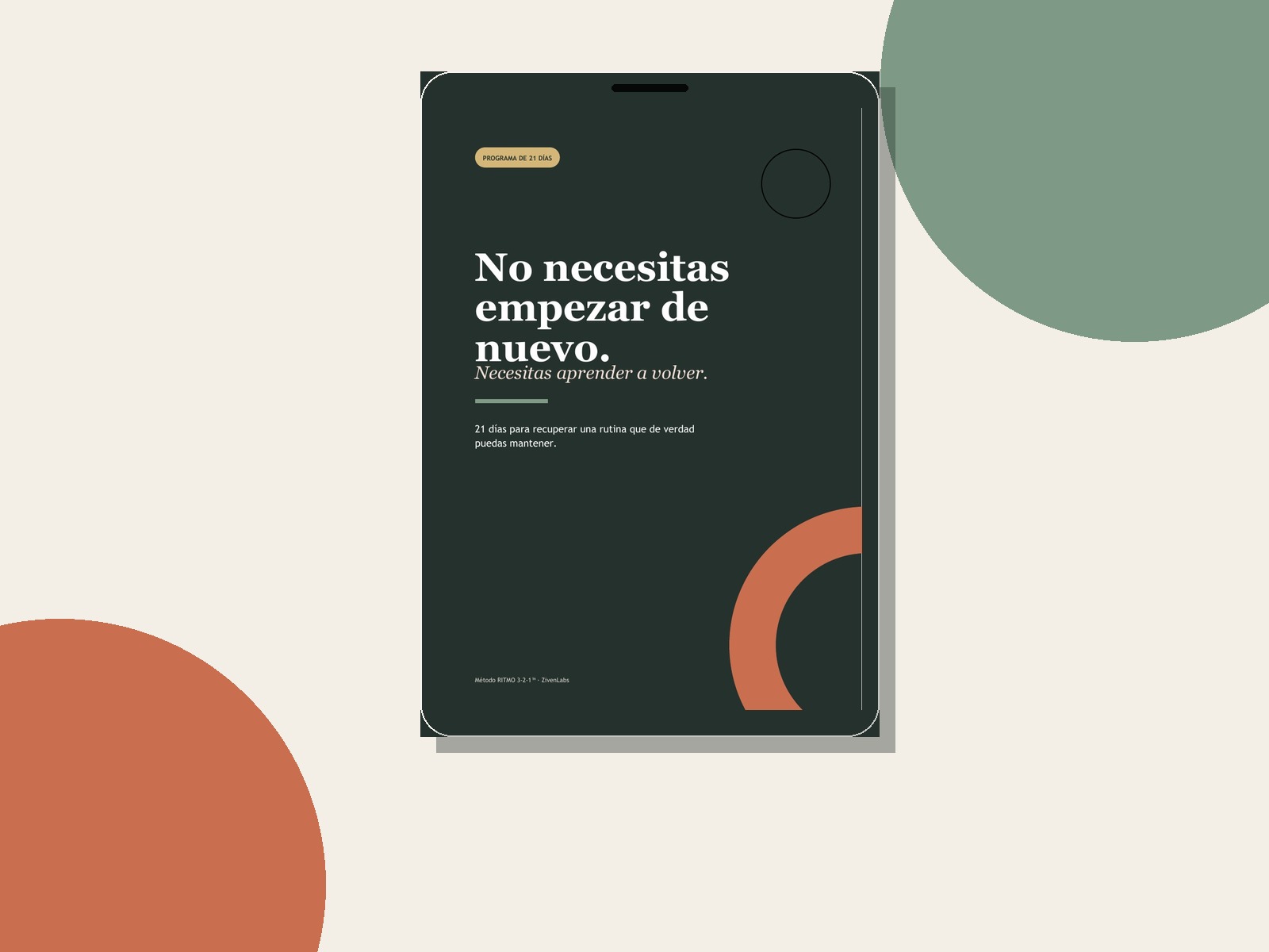 RITMO 21 mostrado en una pantalla de móvil